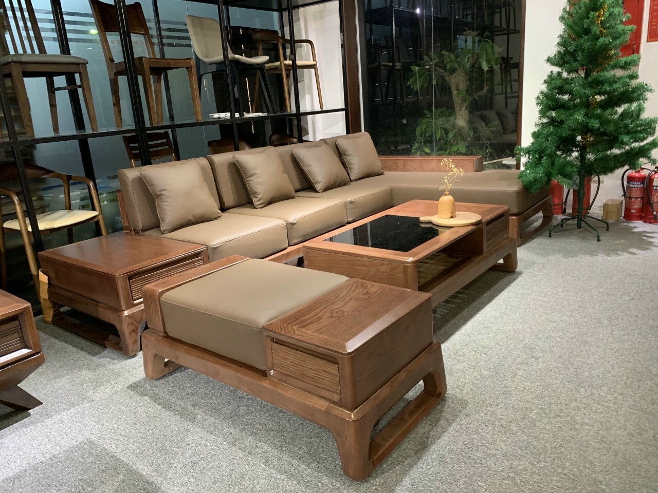 Mẫu Sofa Gỗ Phòng Khách new CA07